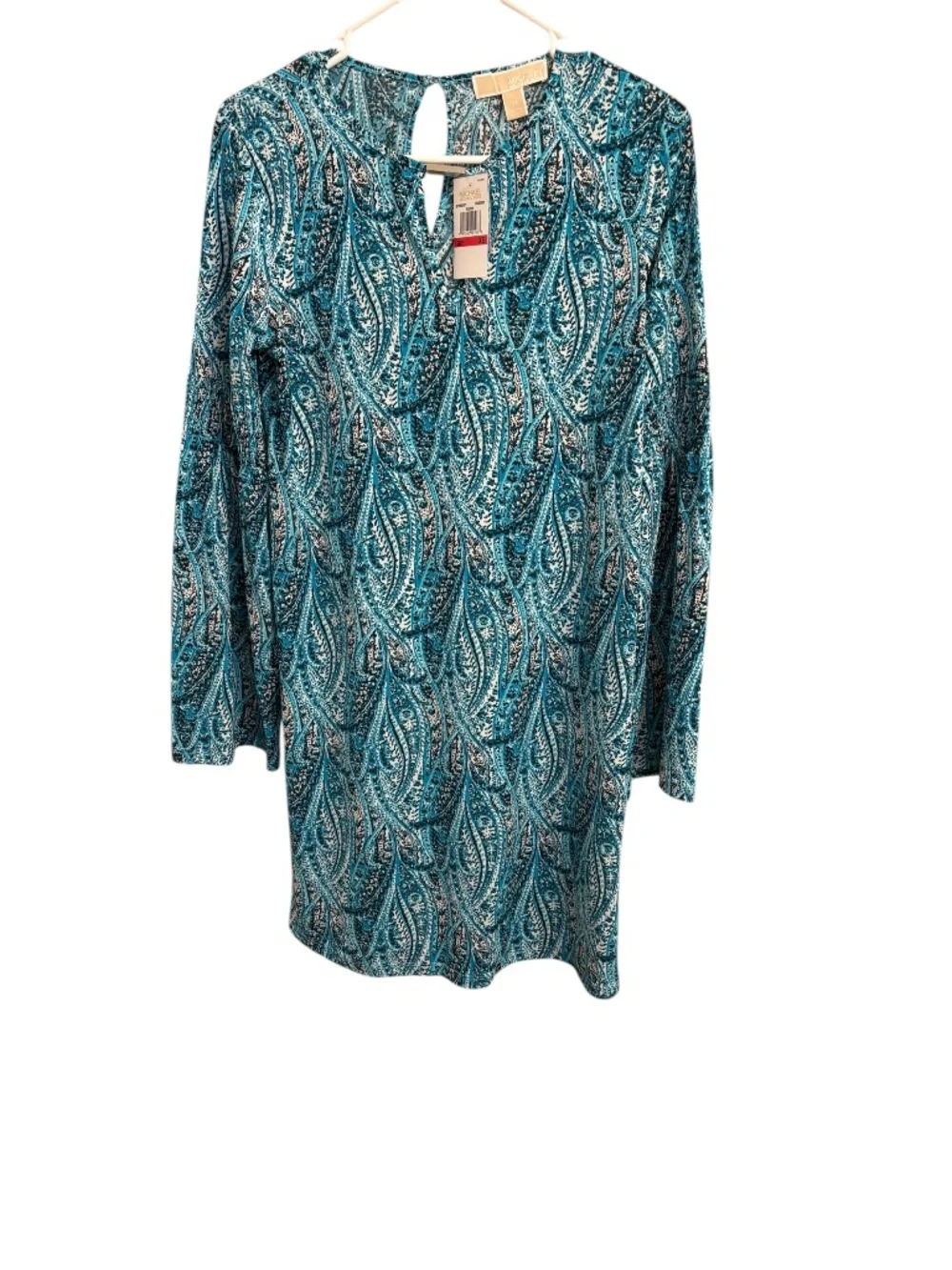 Michael kors green teal tunic dress nwt new XS